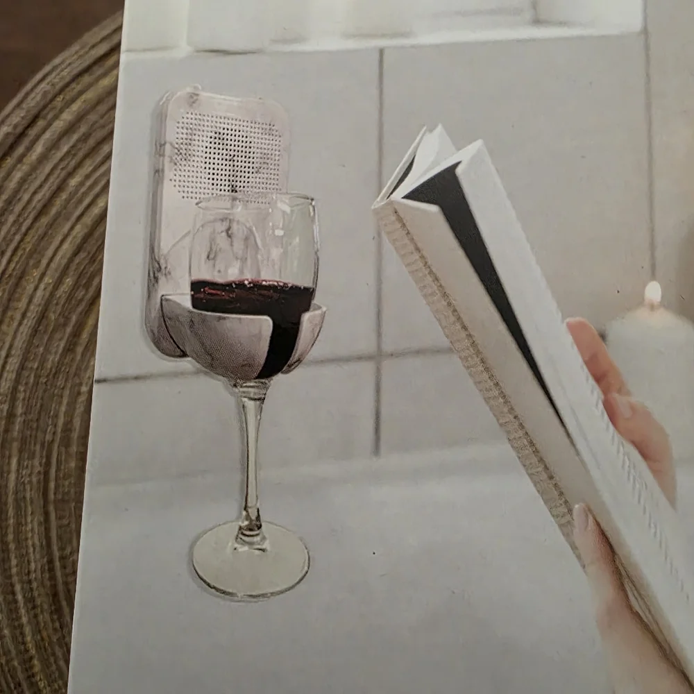 Bathtub Bluetooth Wine Holder & Speaker NEW NIB